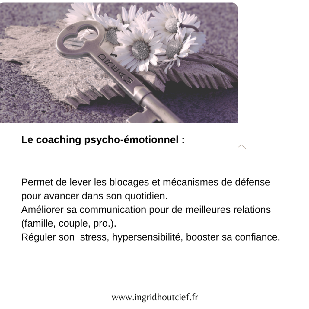 Le coaching PSycho-émotionnel sur Menton ou en VISIO (distanciel) pour les blocages, apprendre la cofnaince et le lacher prise pour une vie qui te ressemble. Travailler sur tes émotions pour les équilibrer et évoluer au quotidien.